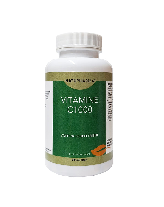 Natupharma Vitamine C 1000mg Bioflavonoïden & Rozenbottel - Time Released 90tab