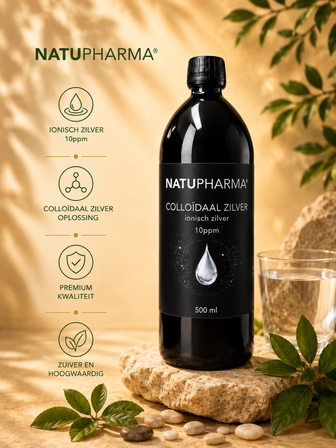 Ionisch zilverwater 10ppm - 500ml